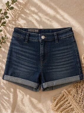 Divided Dark Indigo High-Rise Denim Shorts